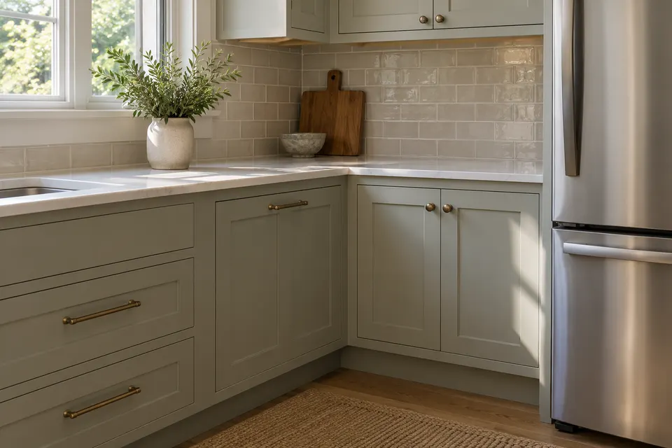 Generated illustration of a residential kitchen inspection area.